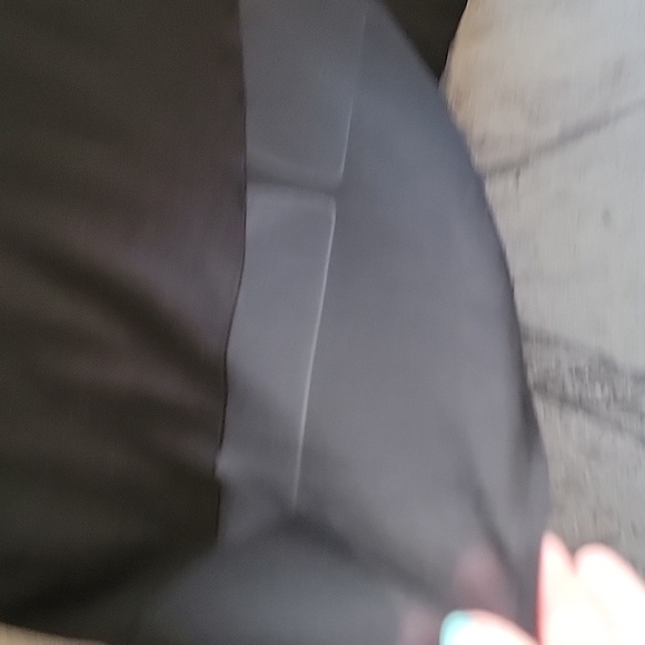 Lane Bryant Top with Sheer Flowing Trim High Low Hem black size 14/16 - Picture 7 of 13